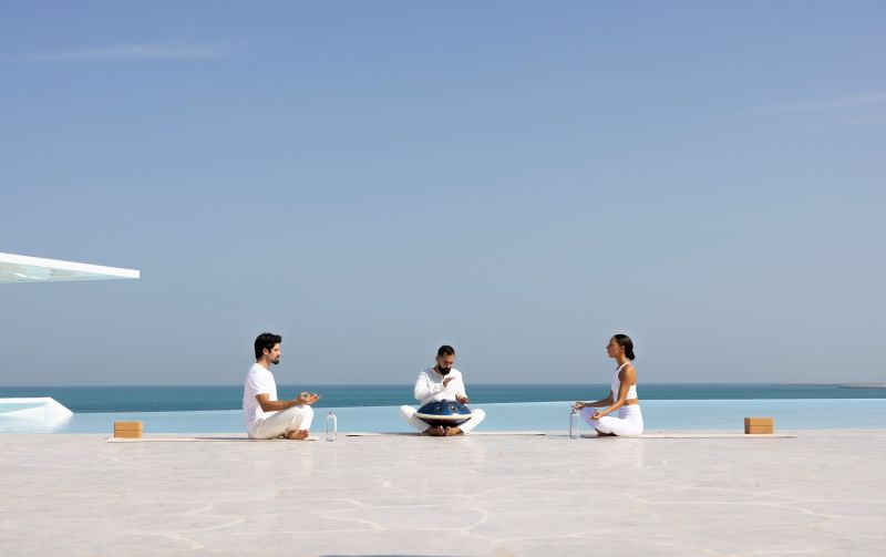 Meditation on the beach Meditation on the beach